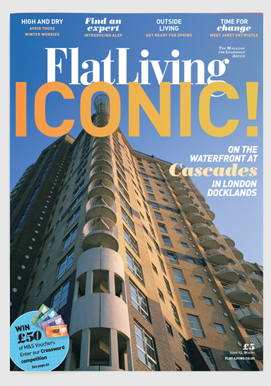 Flat Living magazine design & art direction by Nick McKay. Cover