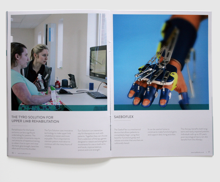 Design & art direction for promotional brochures for the Royal Buckinghamshire Hospital by Nick McKay, page 16-17