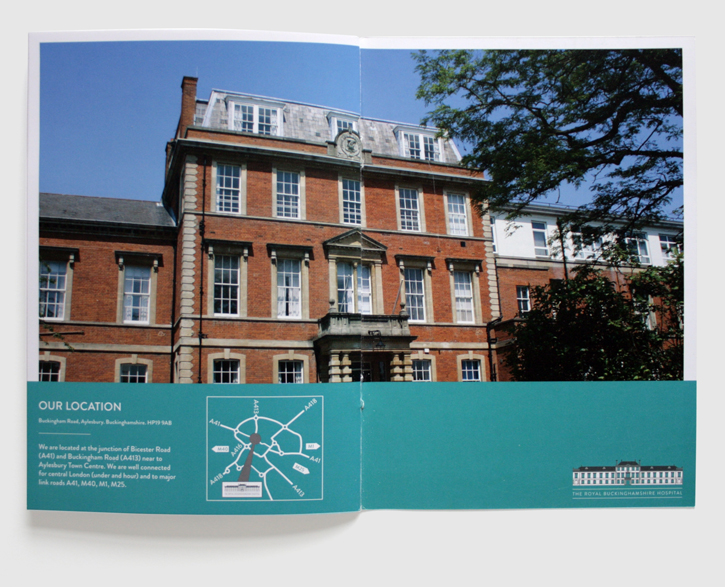 Design & art direction for promotional brochures for the Royal Buckinghamshire Hospital by Nick McKay, page 22-23