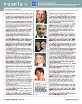 Redesign of the EMAP monthly Business Travel World by Nick McKay. People page