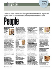 Redesign of News on the Block magazine by Nick McKay. People page