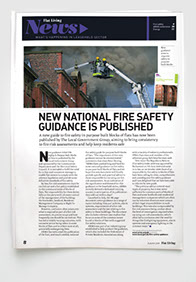 Redesign of Flat Living magazine by Nick McKay. News page