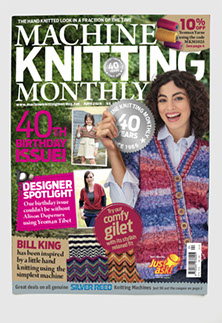 Design & art direction of Machine Knitting Monthly magazine by Nick McKay. Cover