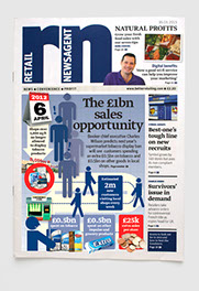 Redesign for Retail Newsagent magazine by Nick McKay, cover