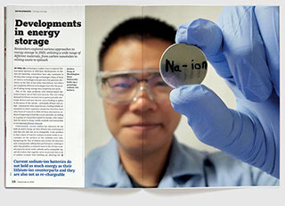 Design & art direction of annual magazine, Materials in 2020 by Nick McKay. Energy storage feature