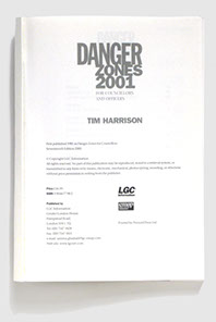 Design & art direction for a series of books for EMAP Business by Nick McKay, contents page