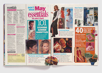 Design & art direction for Essentials magazine by Nick McKay, next issue spread