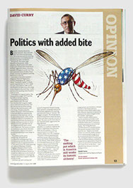 Redesign of Local Government Chronicle magazine by Nick McKay, opinion page