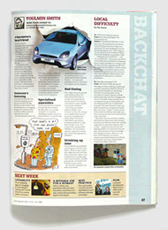 Redesign of Local Government Chronicle magazine by Nick McKay, backchat page