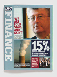 Redesign of Local Government Chronicle magazine by Nick McKay, finance supplement
