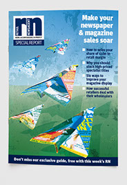 Redesign for Retail Newsagent magazine by Nick McKay, magazines cover